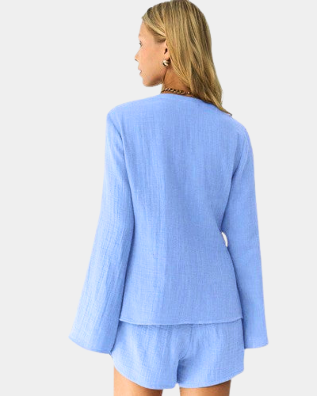 Cotton Lace-Up Home Suit