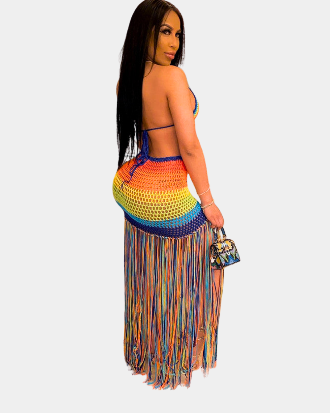 Rainbow Tassel Crochet Set