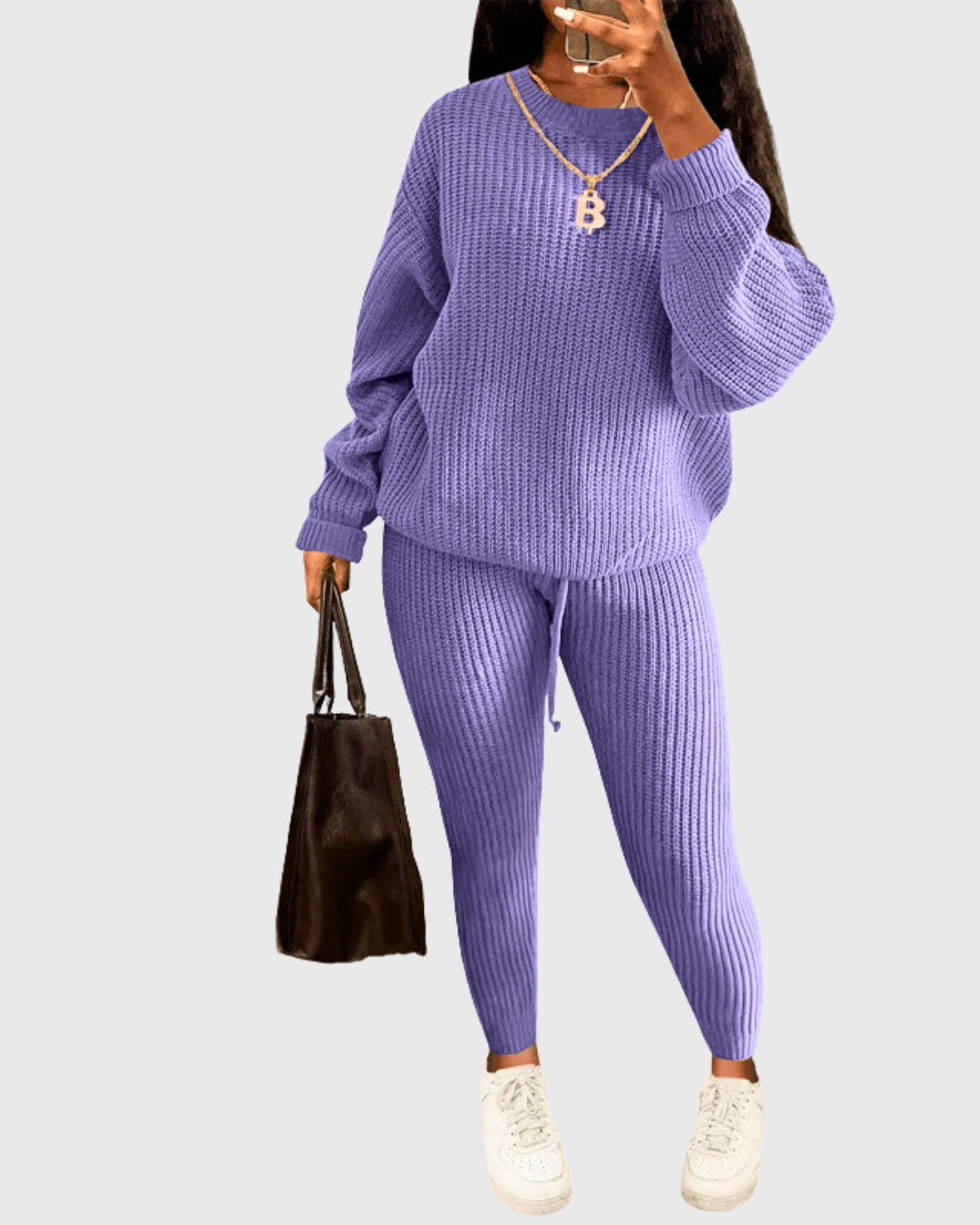Women’s Knitted Trousers Set
