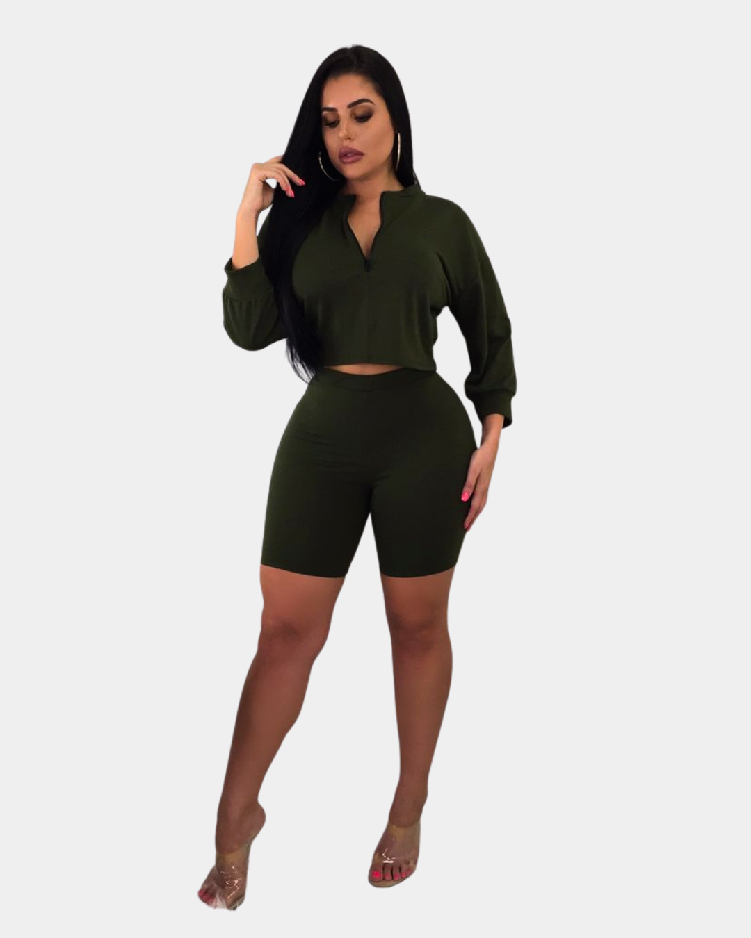 Women’s Crop Hoodie Set