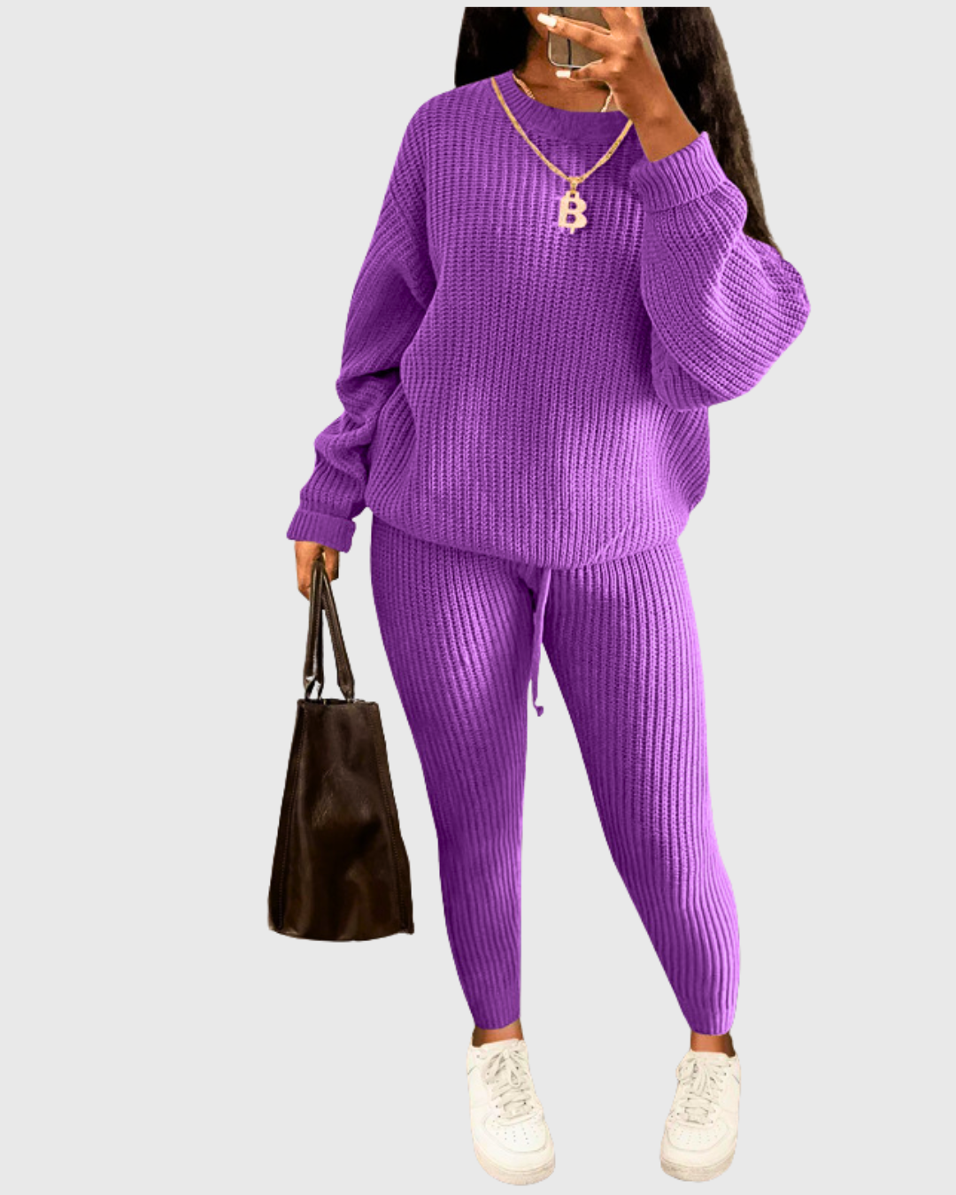 Women’s Knitted Trousers Set