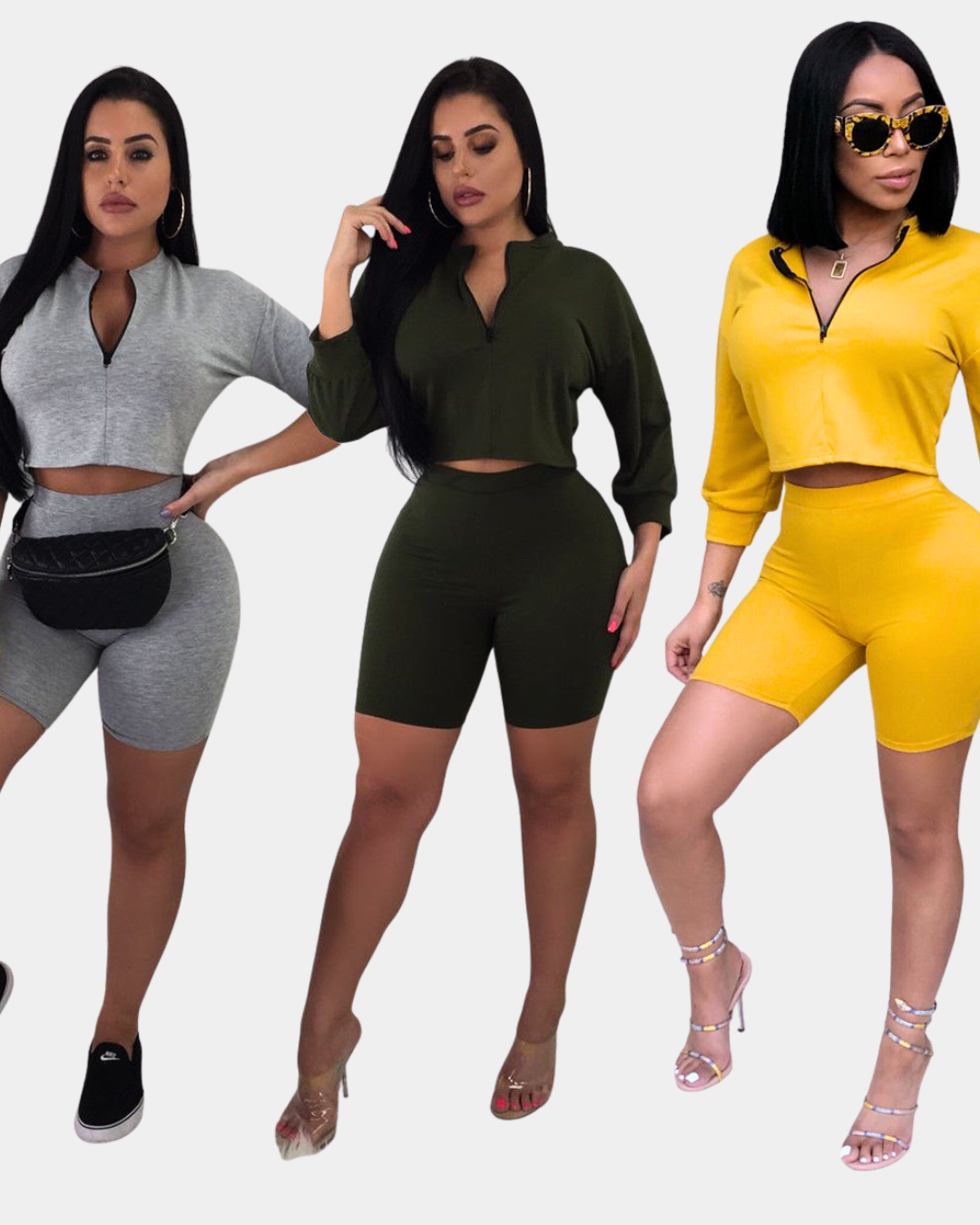 Women’s Crop Hoodie Set