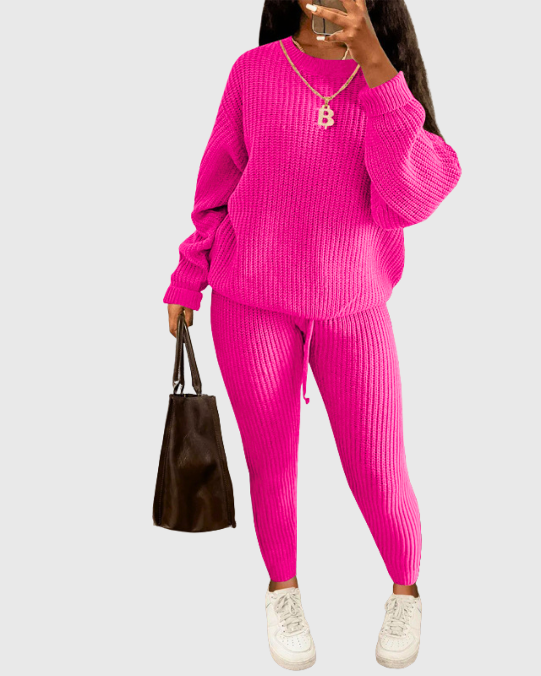 Women’s Knitted Trousers Set