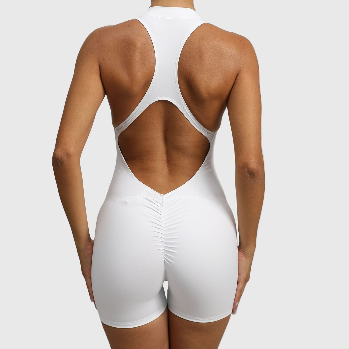 Zippered Yoga Fitness Jumpsuit