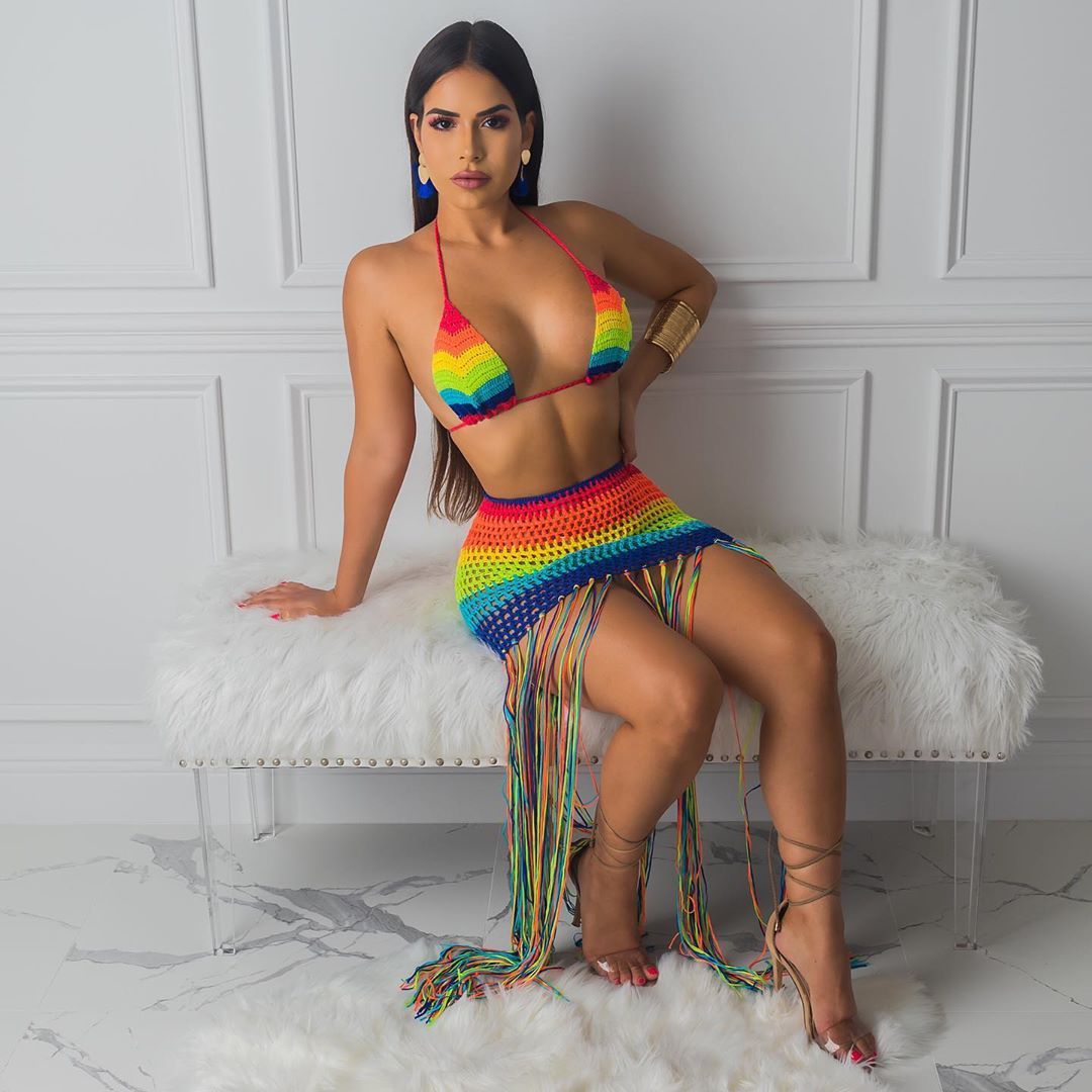 Rainbow Tassel Crochet Set