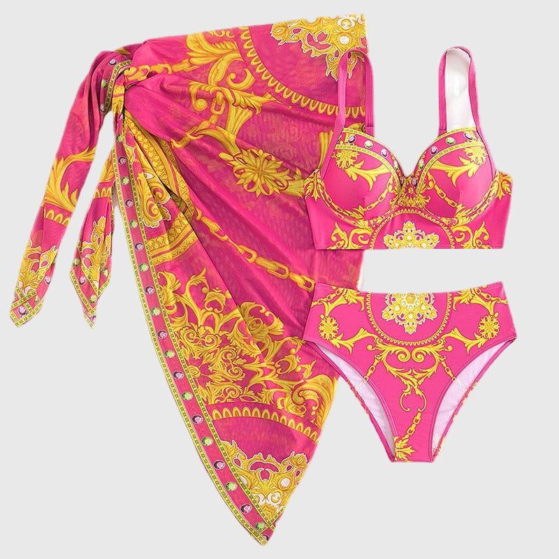 Retro Mesh Bikini Set