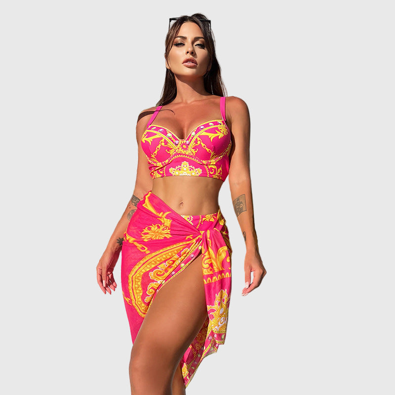 Retro Mesh Bikini Set