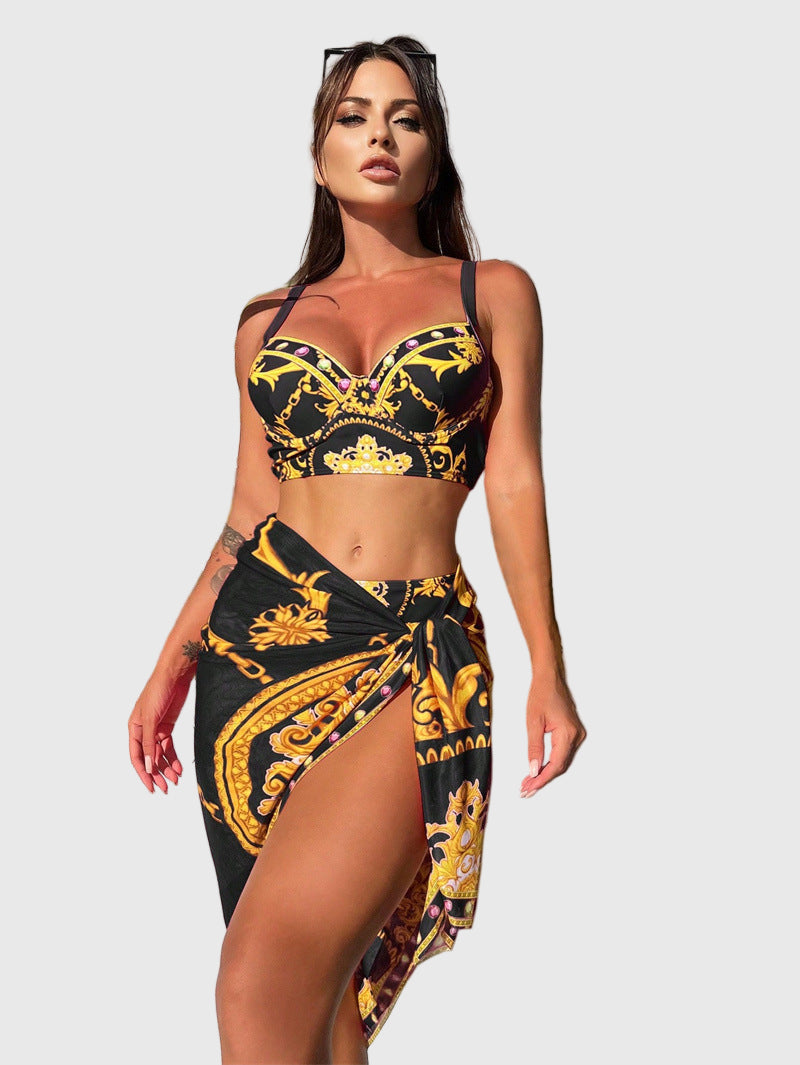 Retro Mesh Bikini Set