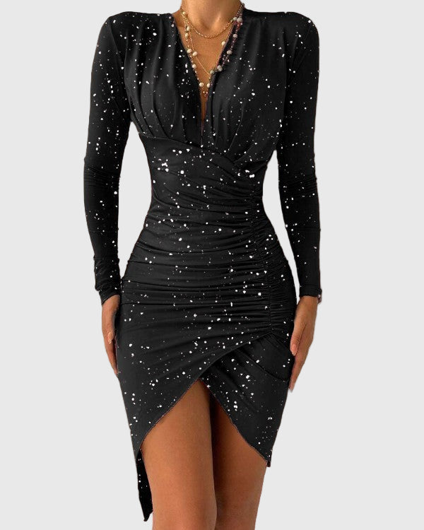 Women’s Printed Blended Dress