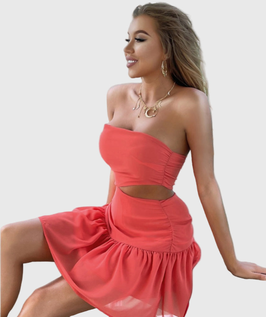 Off Shoulder Ruffle Dress