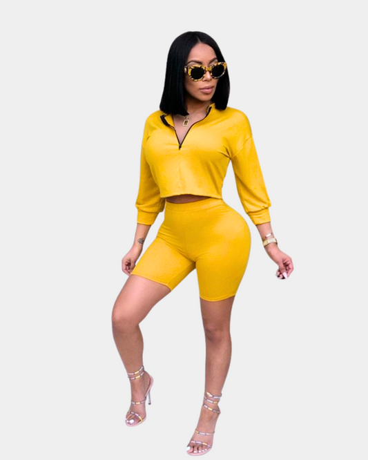 Women’s Crop Hoodie Set