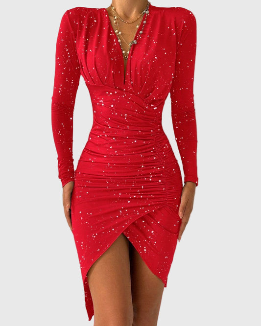 Women’s Printed Blended Dress