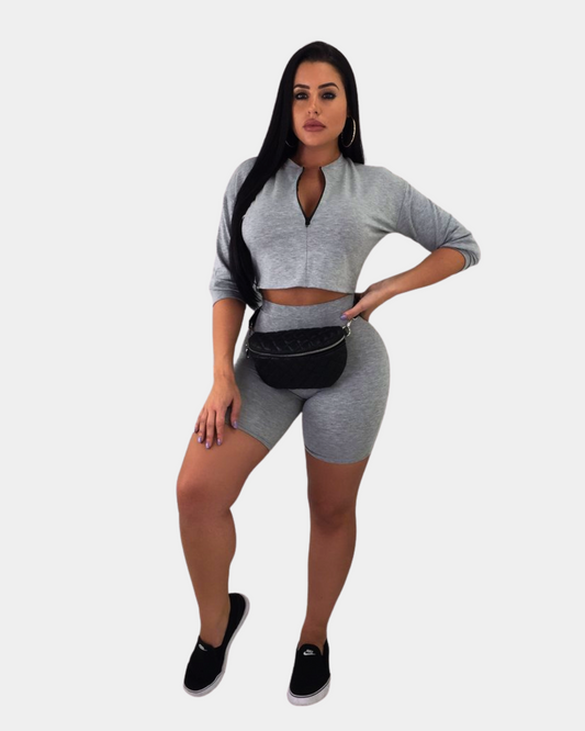 Women’s Crop Hoodie Set