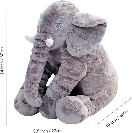 Soft Elephant Plush Pillow