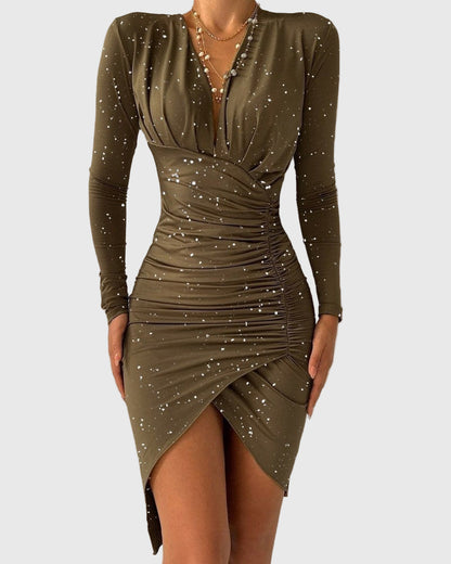 Women’s Printed Blended Dress